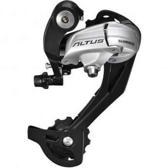 Переключатель задний SHIMANO ALTUS, M370, SGS, 9 скоростей, серебристый