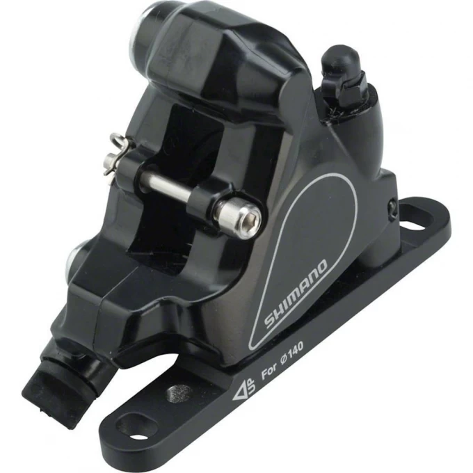 Калипер SHIMANO 105 RS405, передний, гидравлика, FLAT MOUNT, полимерные колодки L03A, IBRRS405F1RF Калипер SHIMANO 105 RS405, передний, гидравлика, FLAT MOUNT, полимерные колодки L03A, IBRRS405F1RF