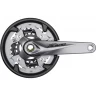 Система SHIMANO ALIVIO, T4060, 175 мм, интегрированный вал, 48/36/26, с защитой, серебристая EFCT4060EX866CS