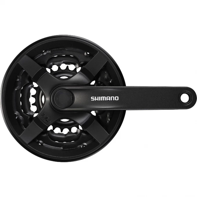 Система SHIMANO TOURNEY TY301, 170 мм, квадрат, 42/34/24, с защитой, черный, без упаковки AFCTY301C244CL Система SHIMANO TOURNEY TY301, 170 мм, квадрат, 42/34/24, с защитой, черный, без упаковки AFCTY301C244CL