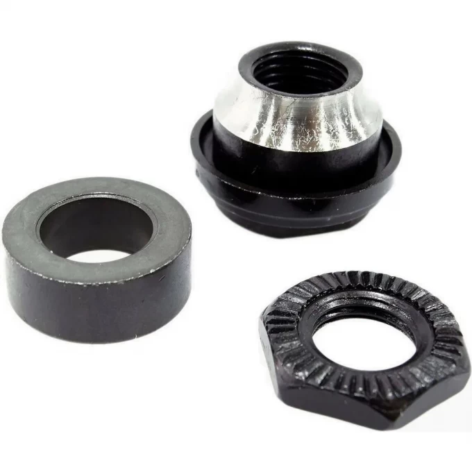 Запчасть к втулке SHIMANO от WH-MT15-R, правое опорное кольцо и гайка фиксации Y4FL98060 Запчасть к втулке SHIMANO от WH-MT15-R, правое опорное кольцо и гайка фиксации Y4FL98060